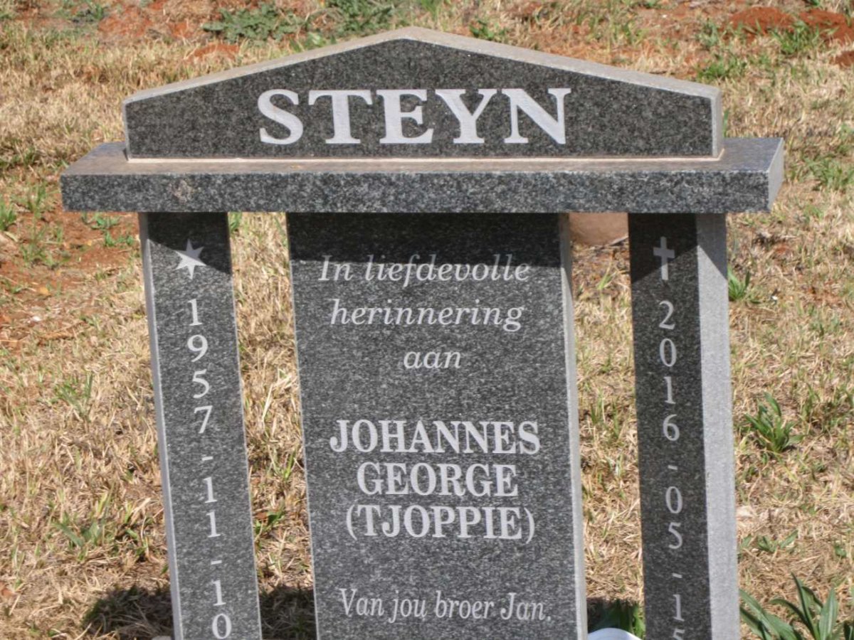 STEYN Johannes George 1957-2016