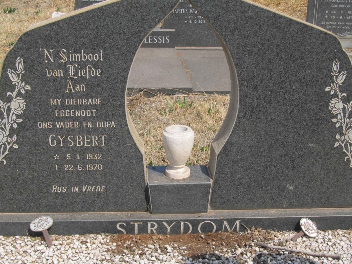 STRYDOM Gysbert 1932-1978