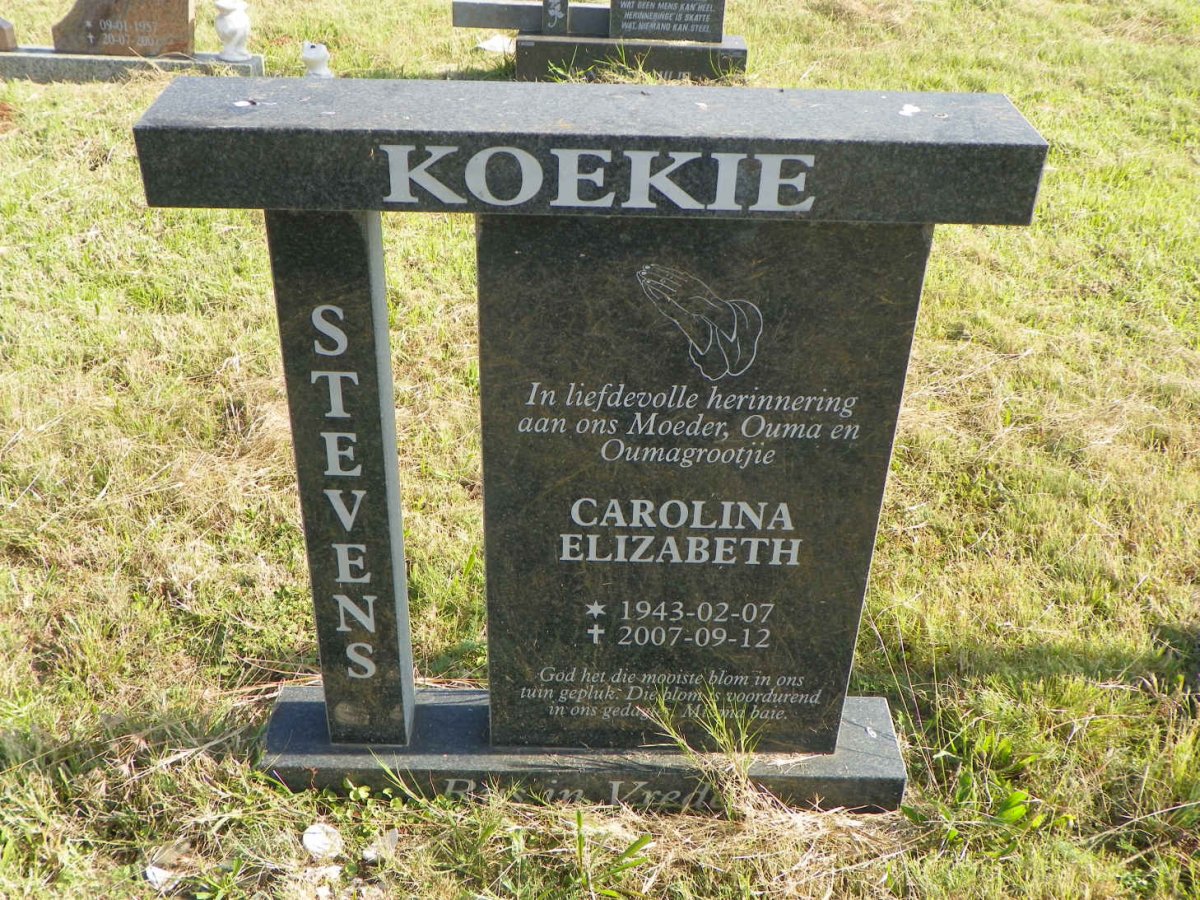 STEVENS Carolina Elizabeth 1943-2007