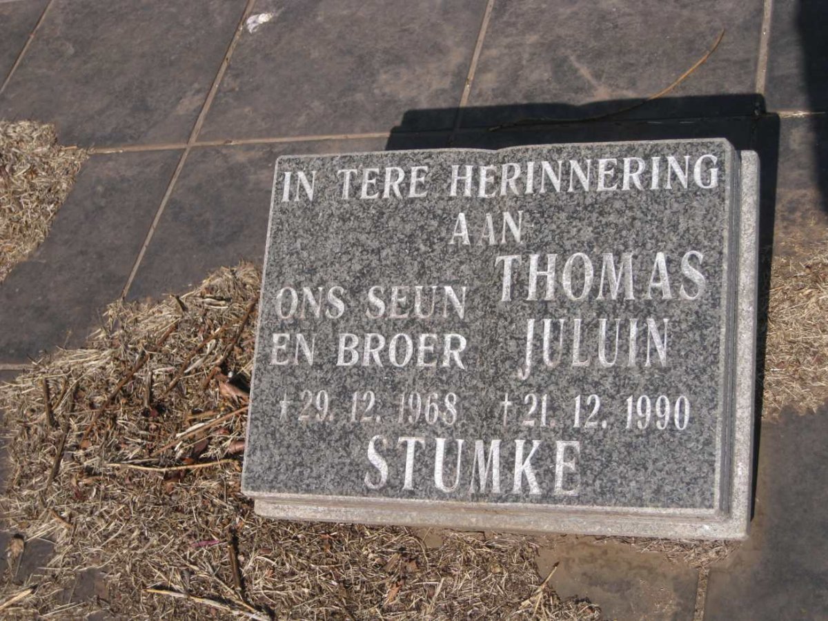 STUMKE Thomas Juluin 1968-1990