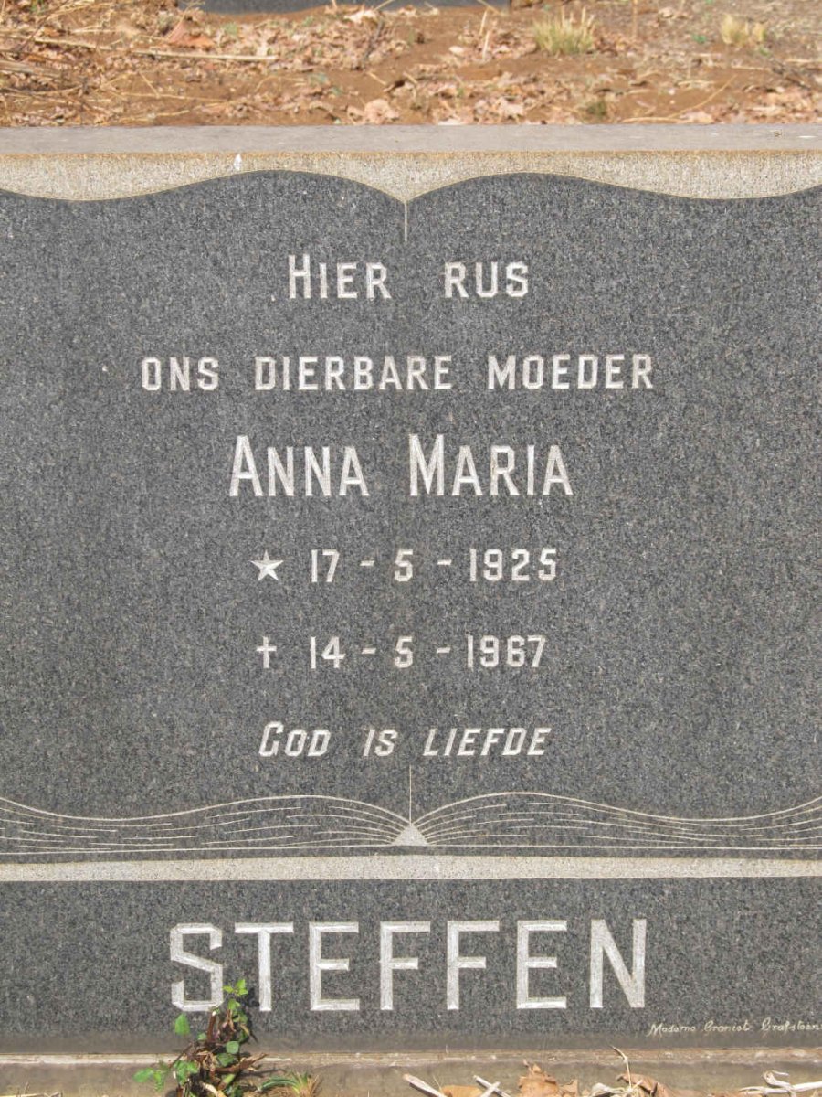 STEFFEN Anna Maria 1925-1967