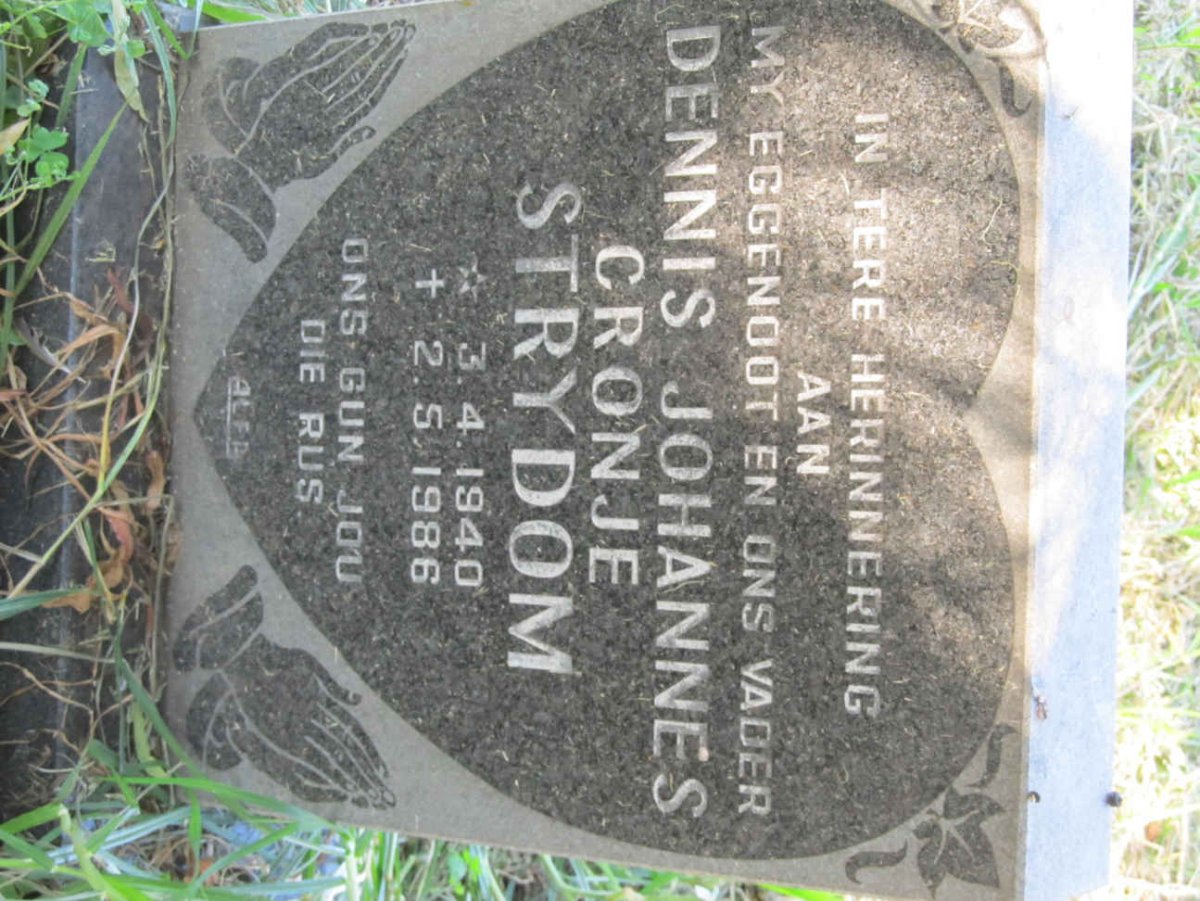 STRYDOM Dennis Johannes Cronje 1940-1986