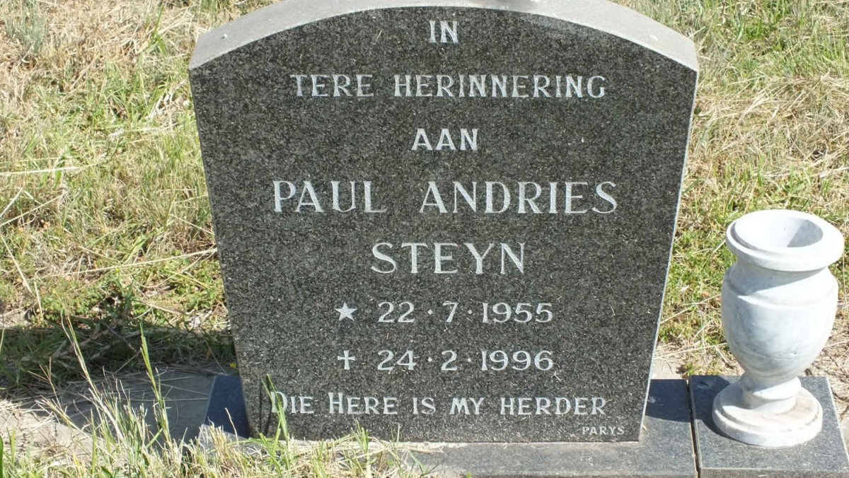 STEYN Paul Andries 1955-1996
