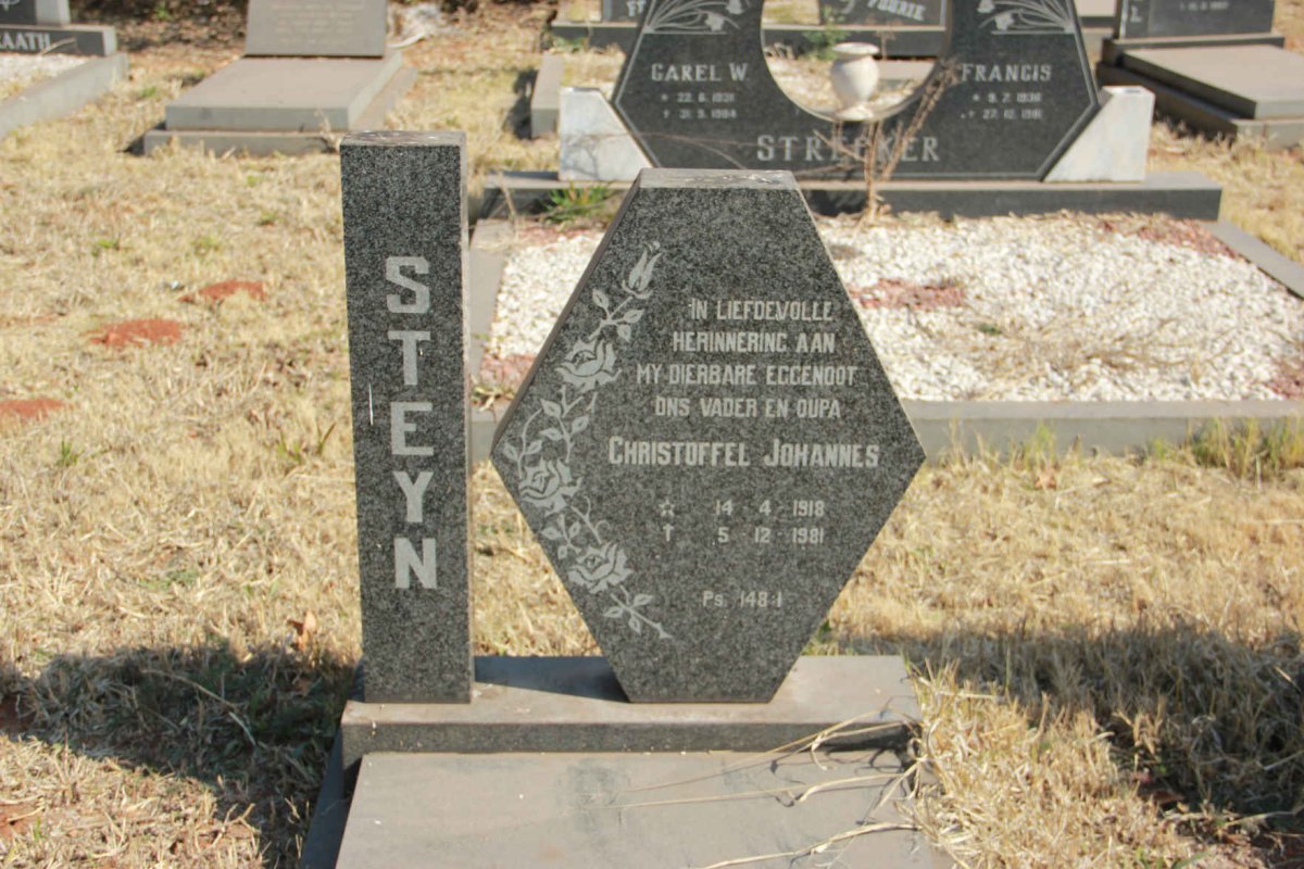 STEYN Christoffel Johannes 1918-1981