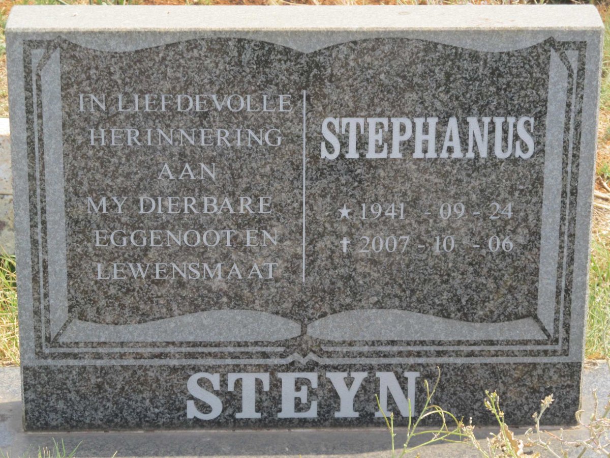 STEYN Stephanus 1941-2007