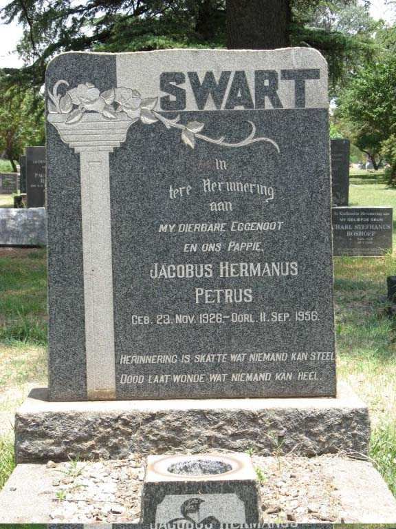 SWART Jacobus Hermanus Petrus 1926-1956