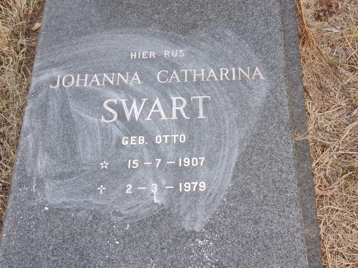 SWART Johanna Catharina nee OTTO 1907-1979