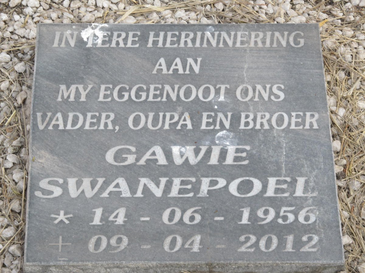 SWANEPOEL Gawie 1956-2012 :: SWANEPOEL Dawie 1980-1993 