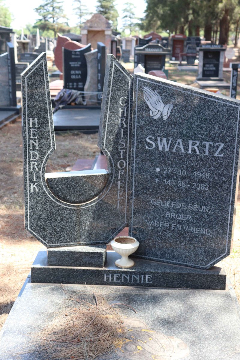 SWARTZ Hendrik Christoffel 1948-2002