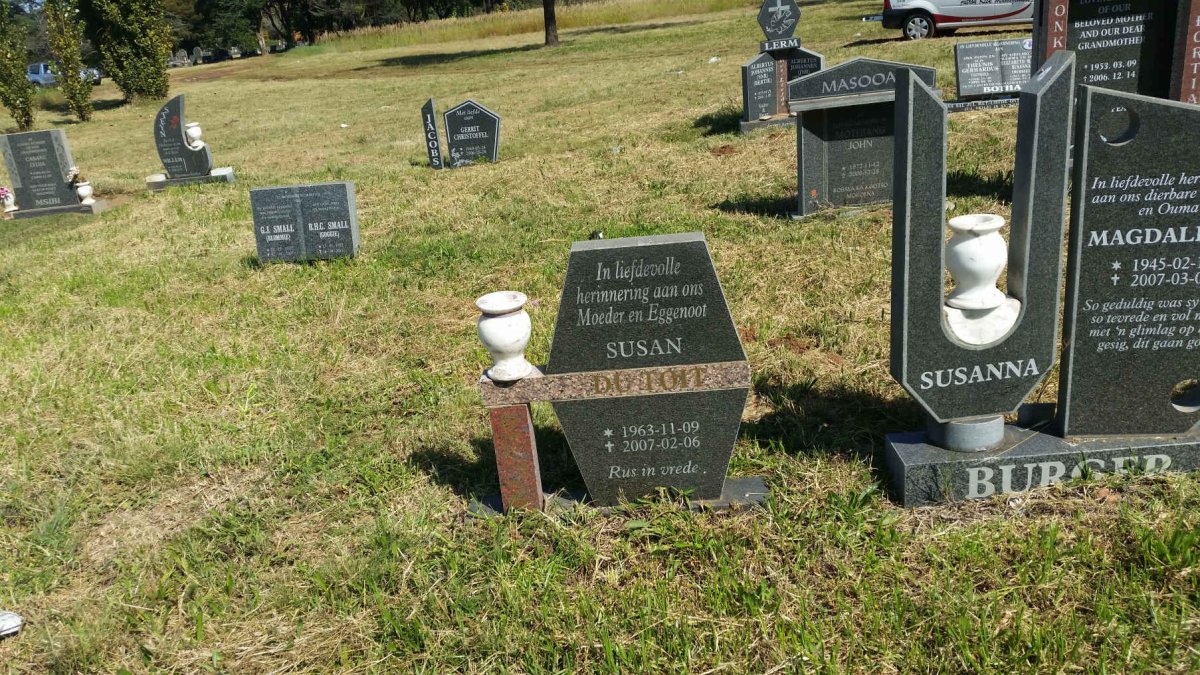 TOIT Susan, du 1963-2007