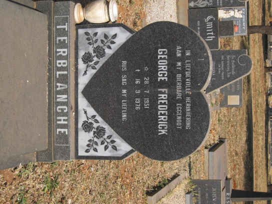 TERBLANCHE George Frederick 1951-1976