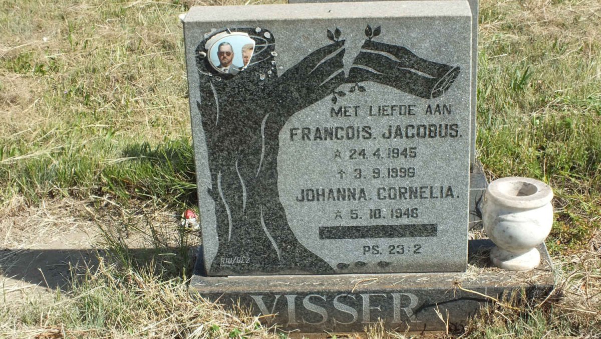 VISSER Francois Jacobus 1945-1996 &amp; Johanna Cornelia 1946-