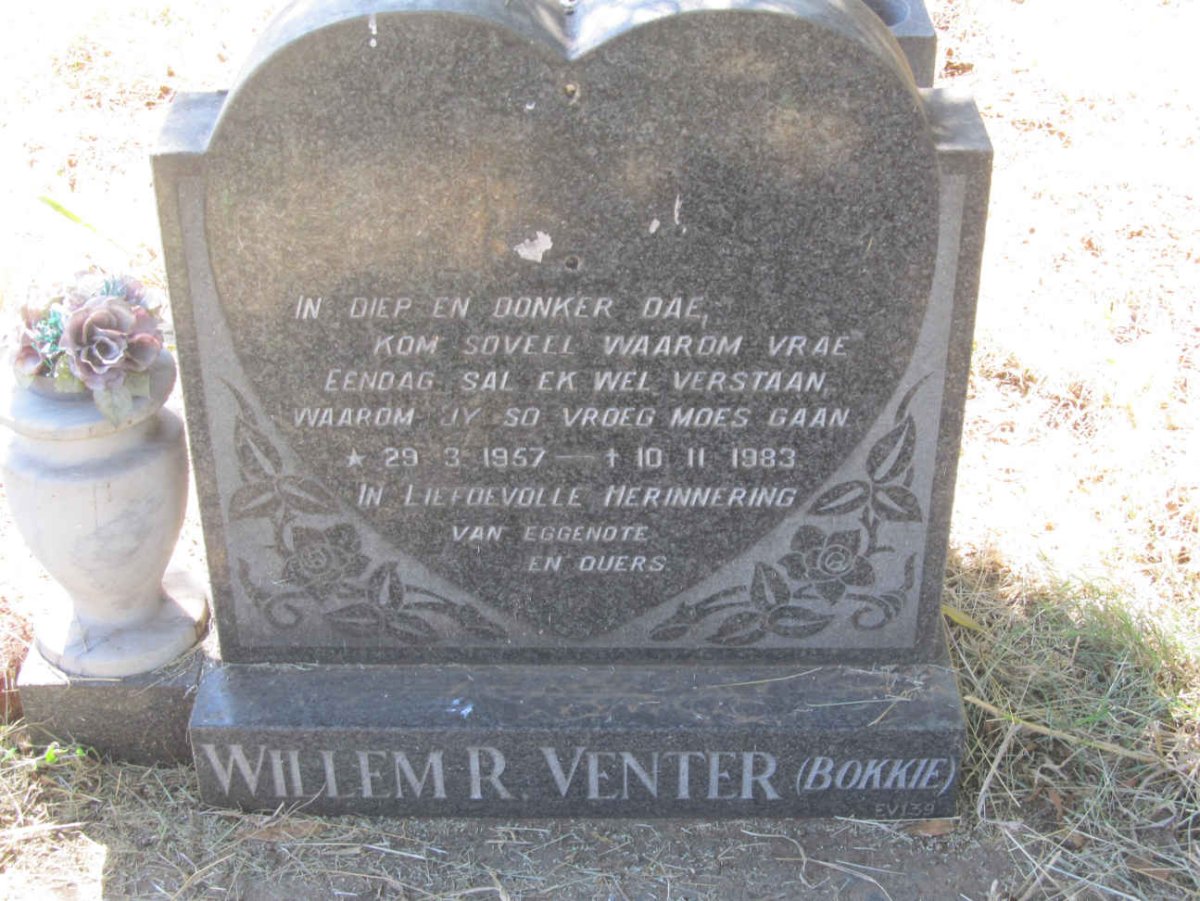 VENTER Willem R. 1957-1983