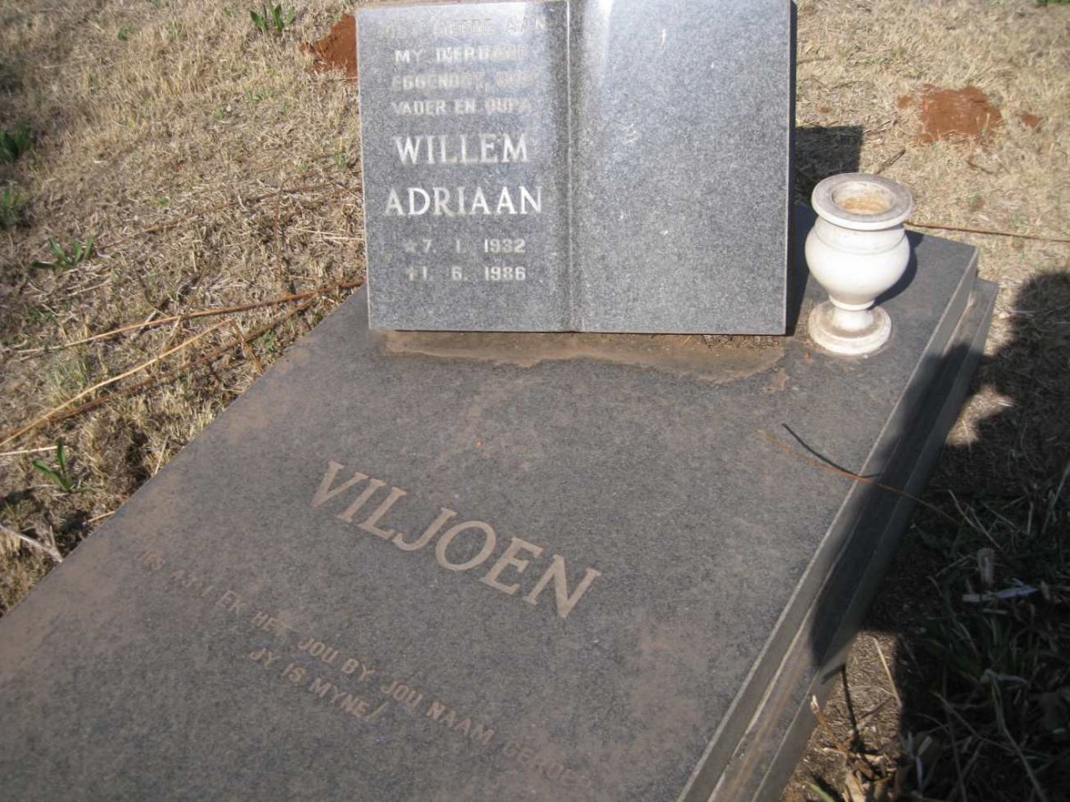 VILJOEN Willem Adriaan 1932-1986 