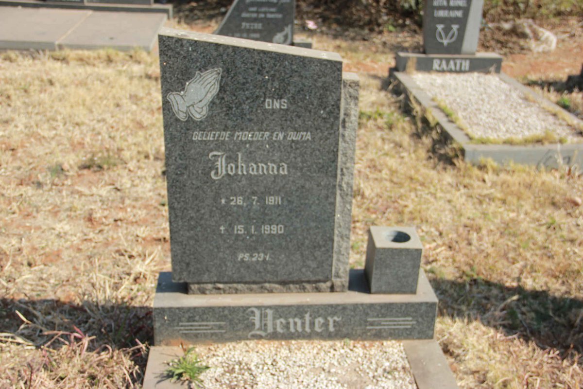 VENTER Johanna 1911-1990