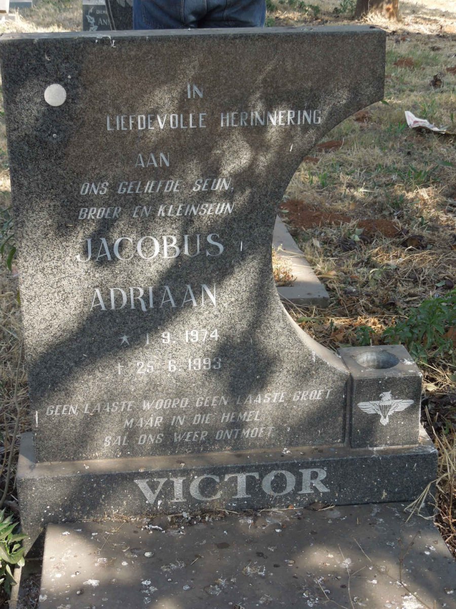 VICTOR Jacobus Adriaan 1974-1993
