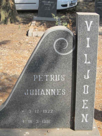 VILJOEN Petrus Johannes 1922-1991