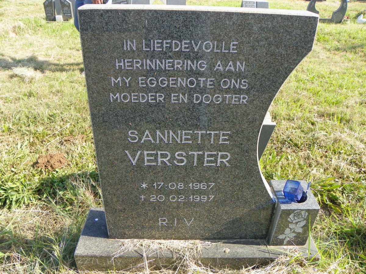 VERSTER Sannette 1967-1997
