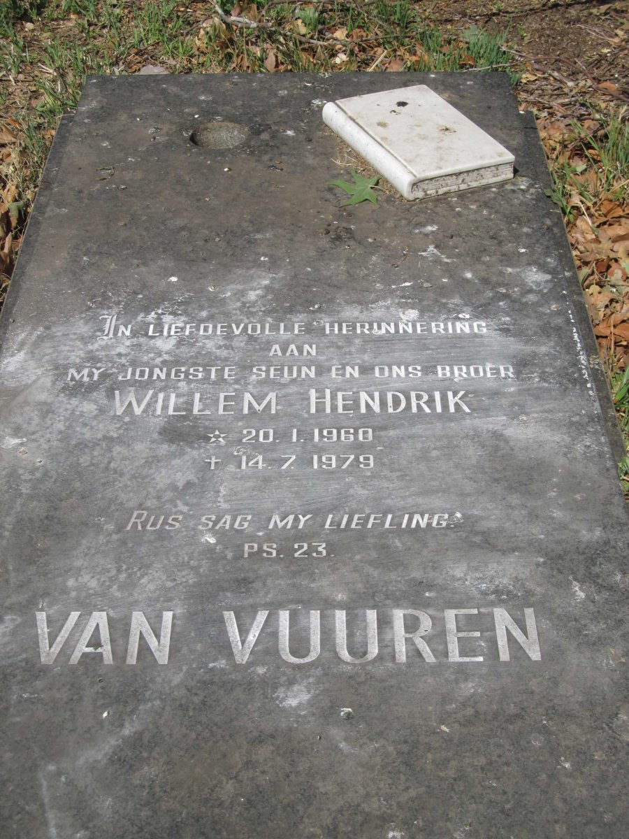 VUUREN Willem Hendrik, van 1960-1979