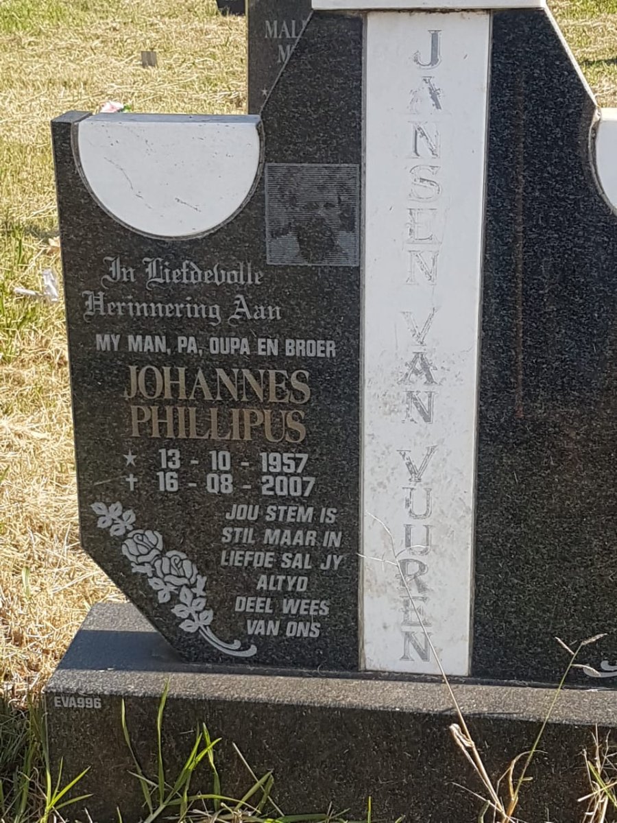 VUUREN Johannes Phillipus, Jansen van 1957-2007