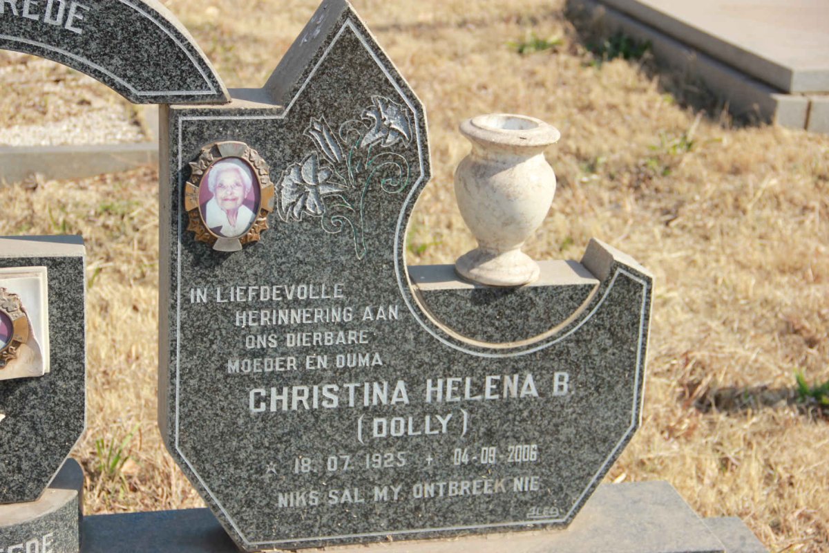 VUUREN Johannes Jacobus, Janse van 1915-1998 &amp; Christina Helena B. 1925-2006