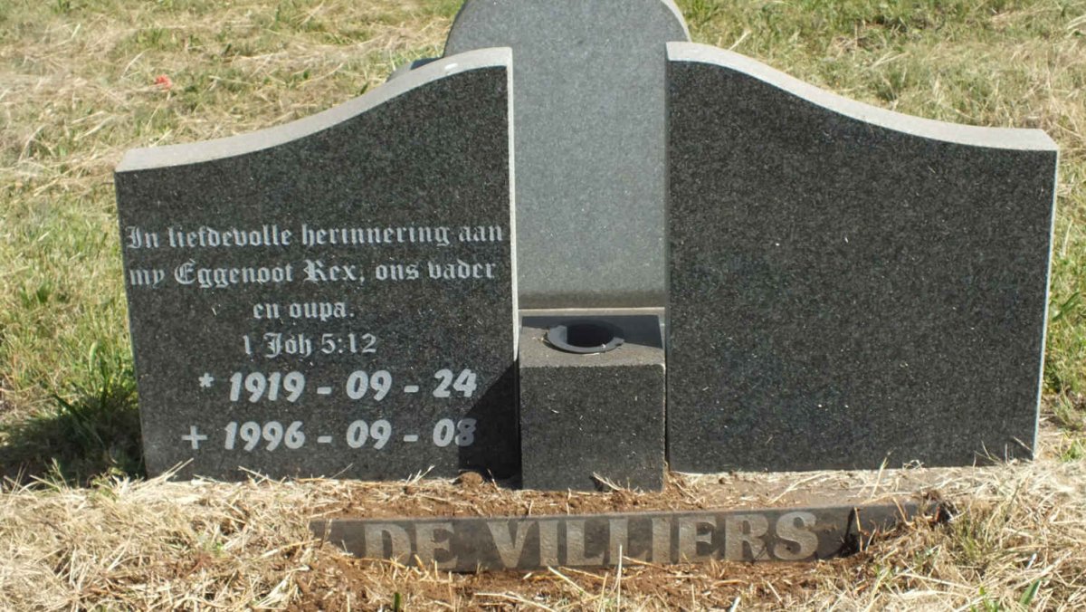 VILLIERS Rex, de 1919-1996