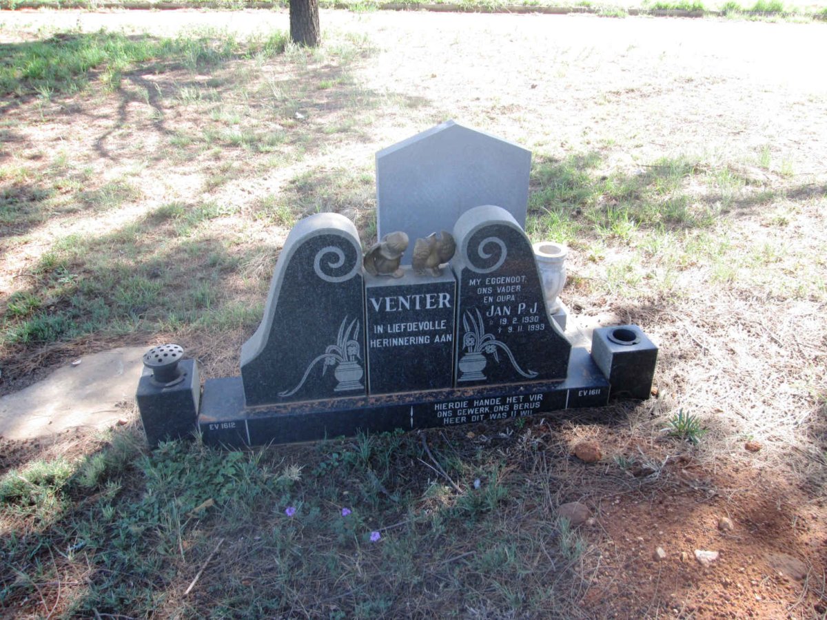 VENTER Jan P.J. 1930-1993