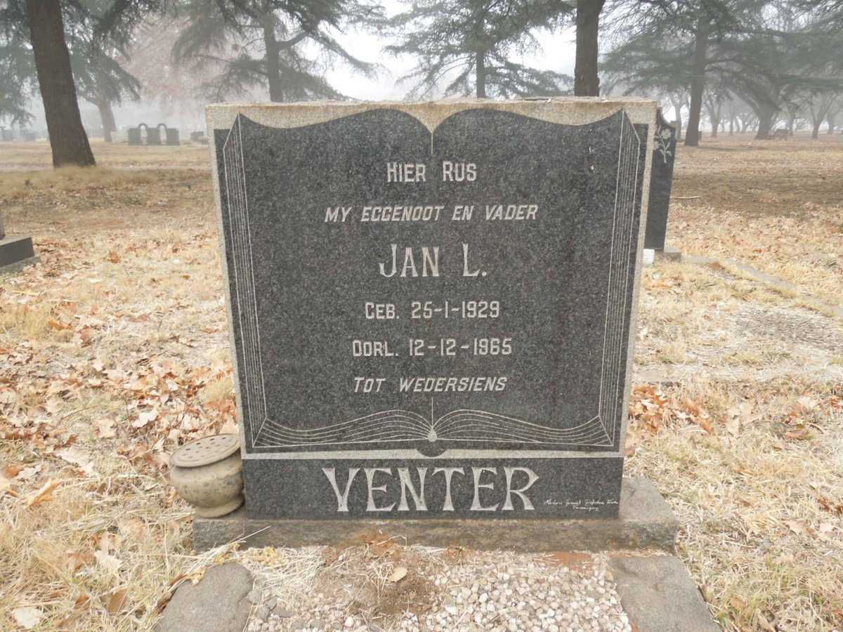 VENTER Jan L. 1929-1965