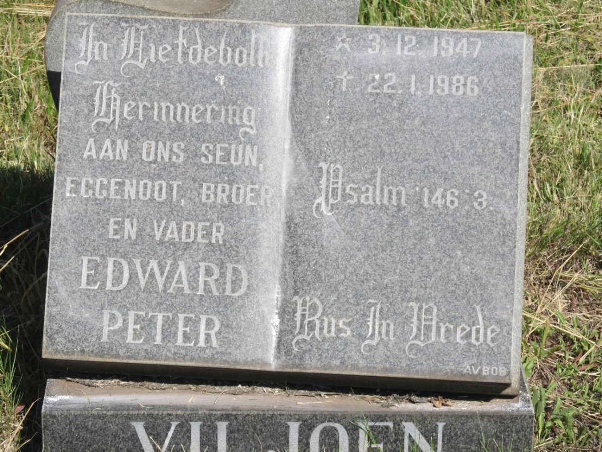 VILJOEN Edward Peter 1947-1986