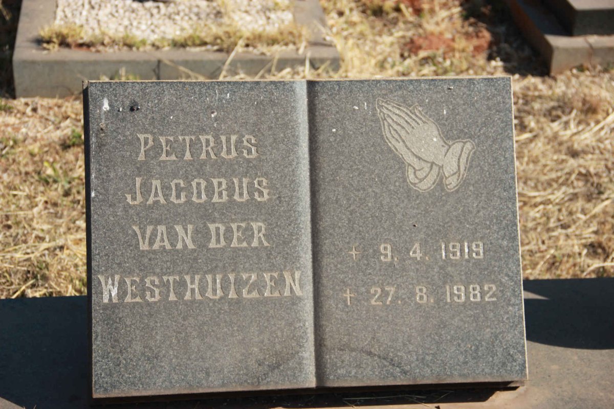 WESTHUIZEN Petrus Jacobus, van der 1919-1982 &amp; Catharina Elena Maria 1923-1993 _1