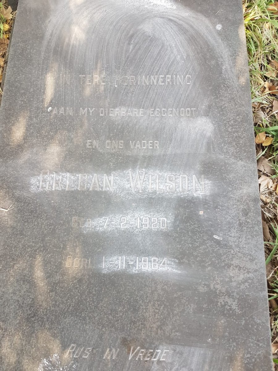 WILSON Gregan 1920-1964