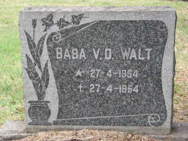 WALT Baba, v.d. 1954-1954