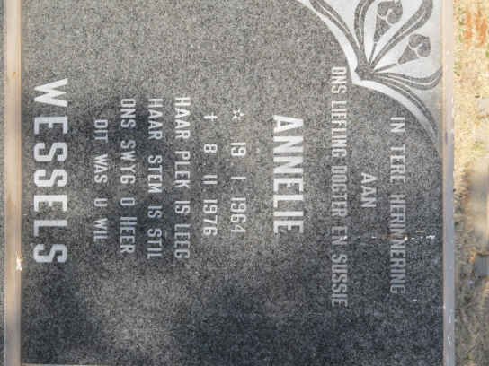 WESSELS Annelie 1964-1976