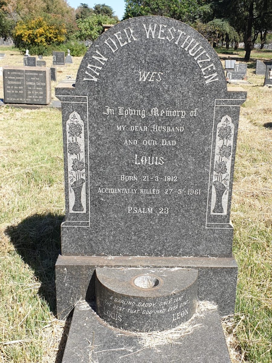 WESTHUIZEN Louis, van der 1912-1961
