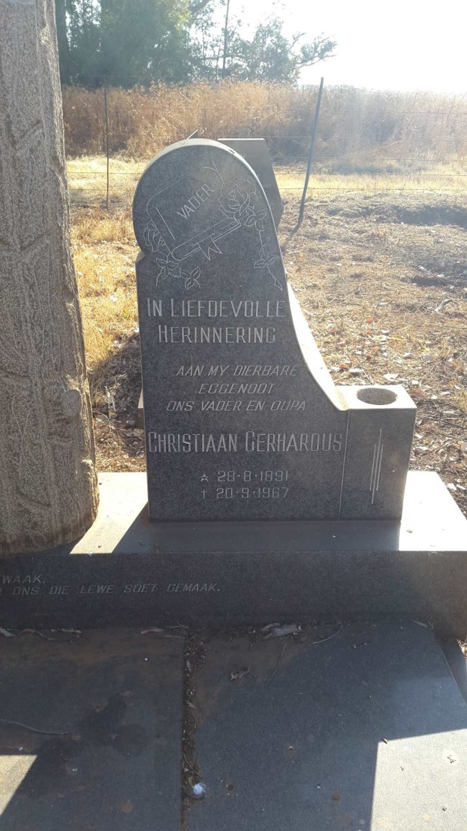 BADENHORST Christiaan Gerhardus 1891-1967