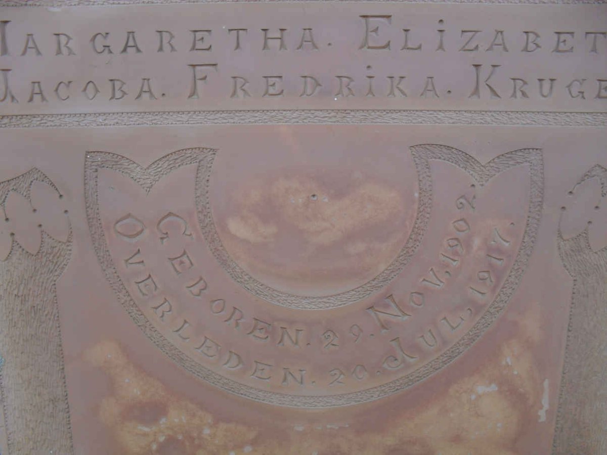 KRUGER Margaretha Elizabetha Jacoba Fredrika 1902-1917