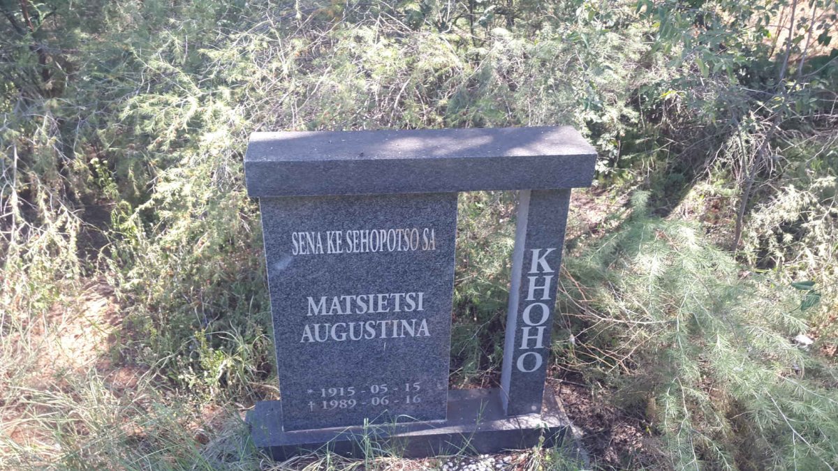 KHOHO Matsietsi Augustina 1915-1989