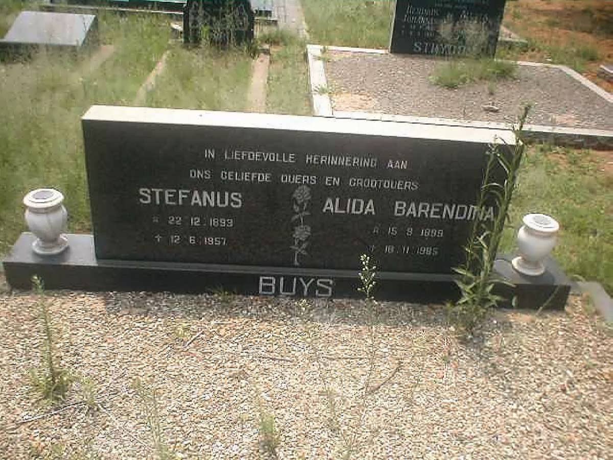 BUYS Stefanus 1893-1957 &amp; Alida Barendina COETZEE 189?-19?5