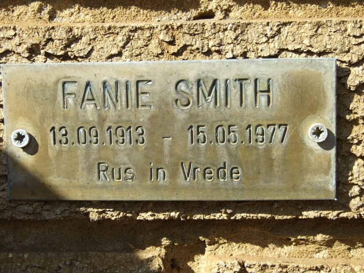 SMITH Fanie 1913-1977