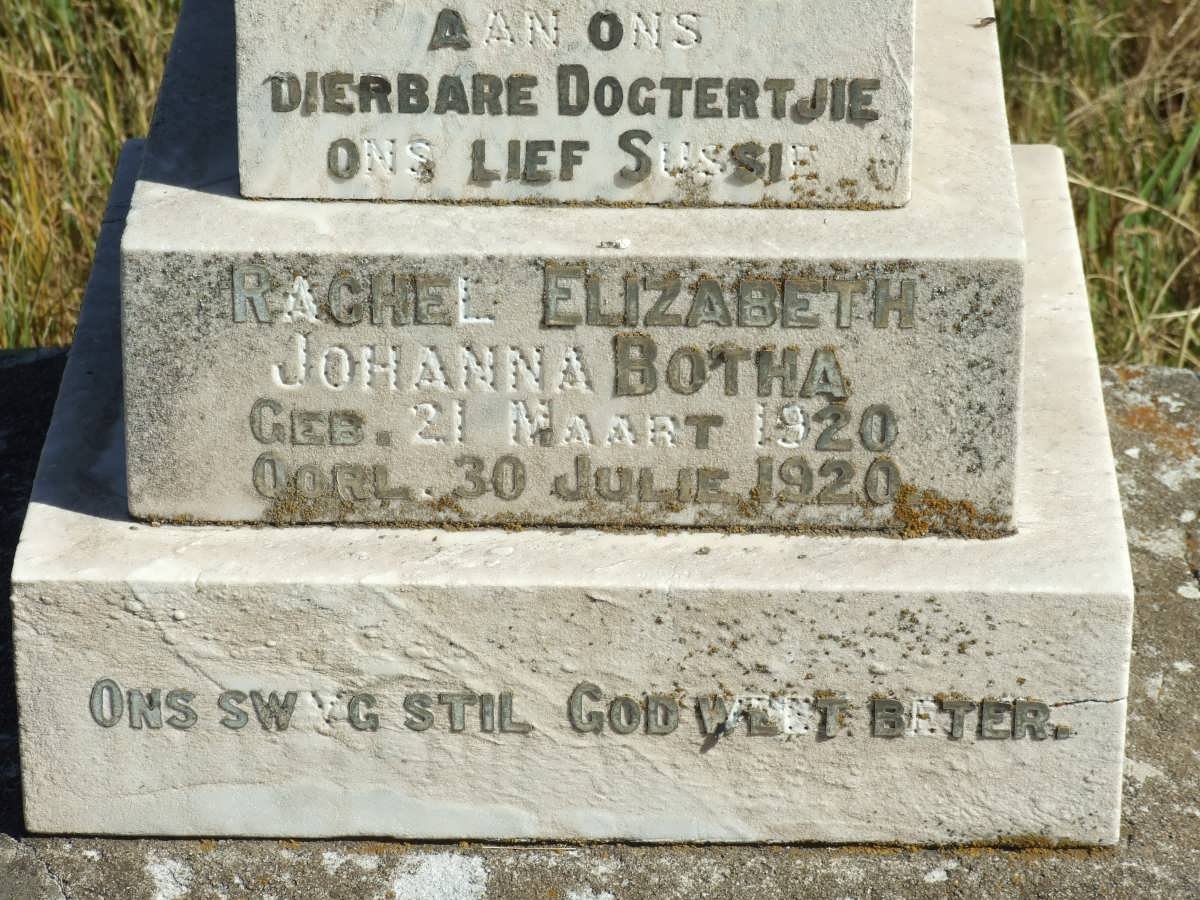 BOTHA Rachel Elizabeth Johanna 1920-1920