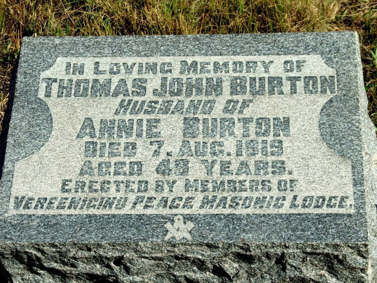 BURTON Thomas John -1919