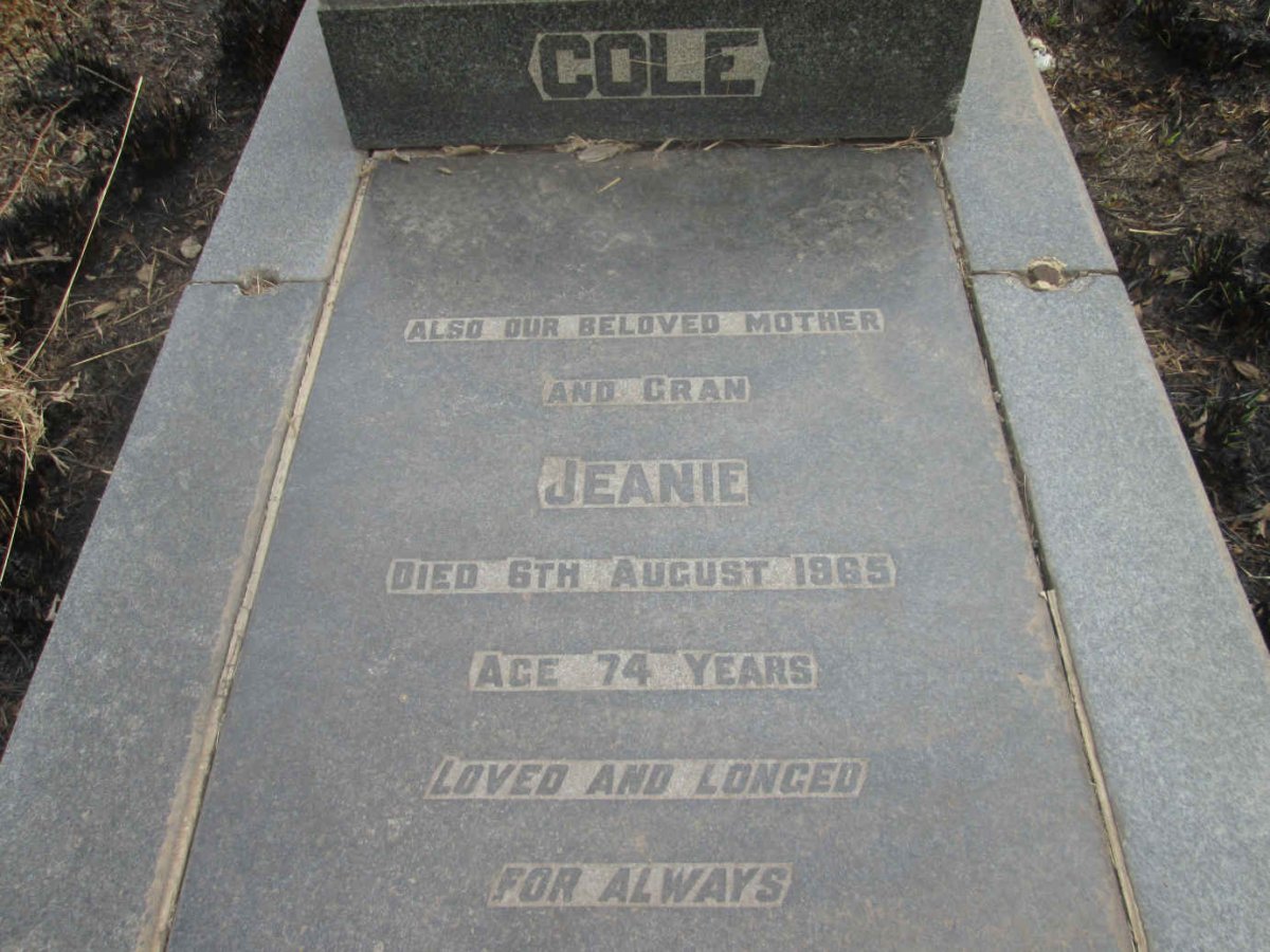 COLE Jeanie -1965
