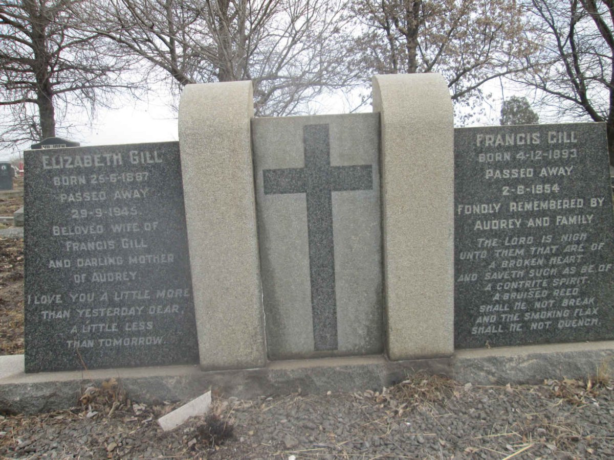 GILL Francis 1893-1954 &amp; Elizabeth 1887-1945