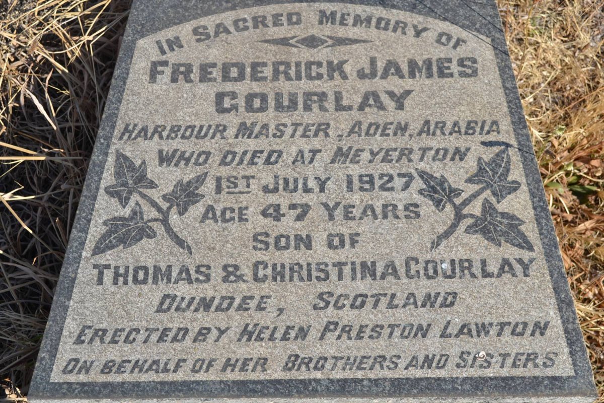 GOURLAY Frederick James -1927