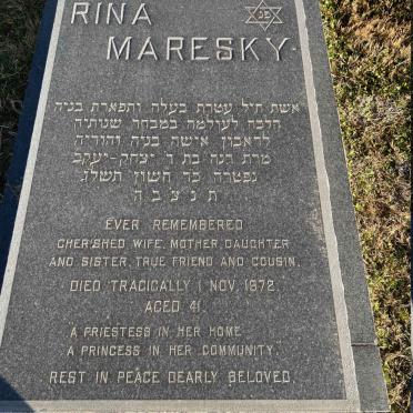 MARESKY Rina -1972