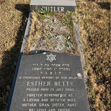 CUTLER Esther Betty -2003