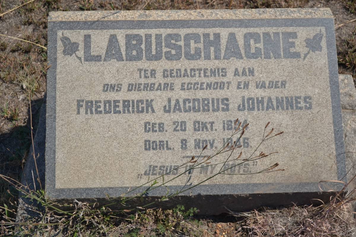 LABUSCHAGNE Frederick Jacobus Johannes 1894-1946