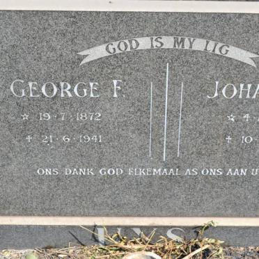 UYS George F. 1872-1941 &amp; Johanna M.M. 1883-1972 _3