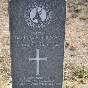 DUNCAN David McM. B. -1946