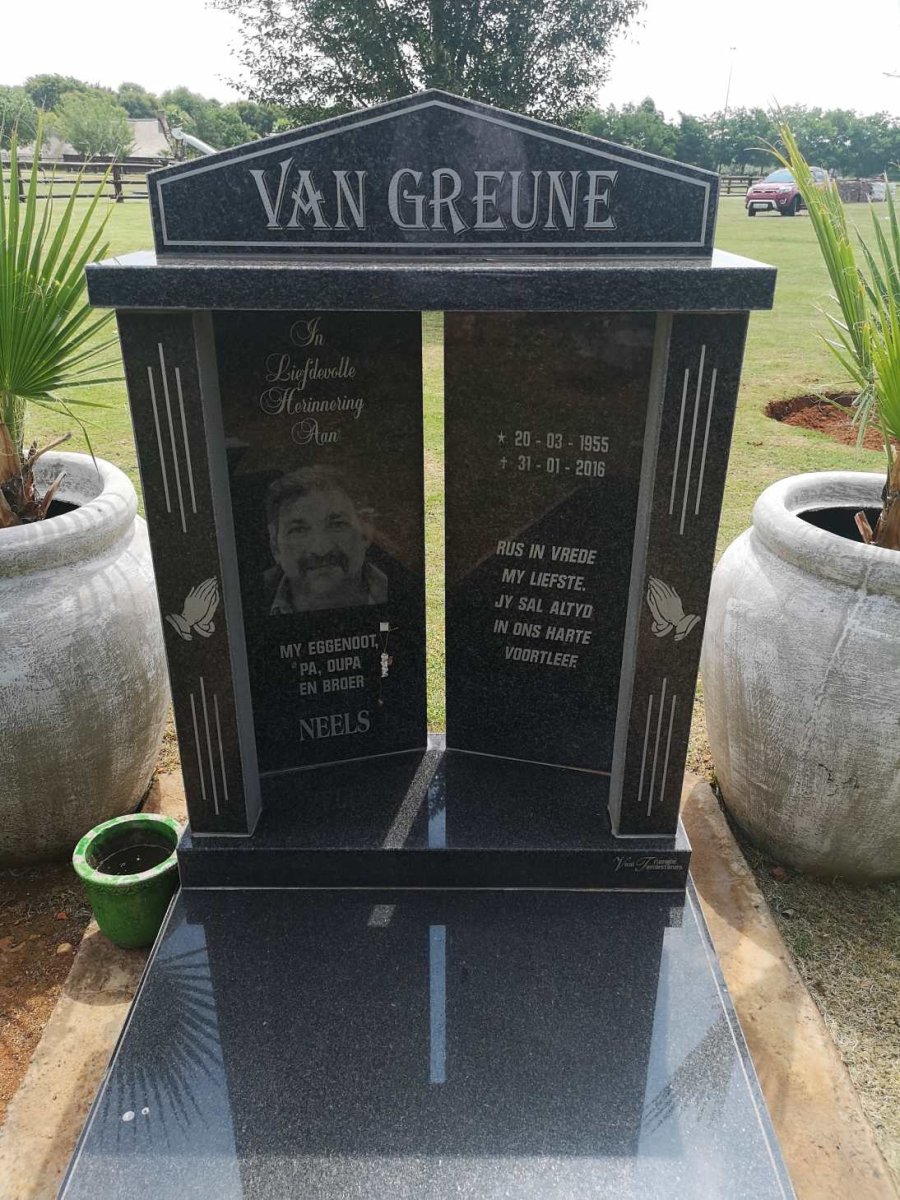 GREUNE Neels, van 1955-2016